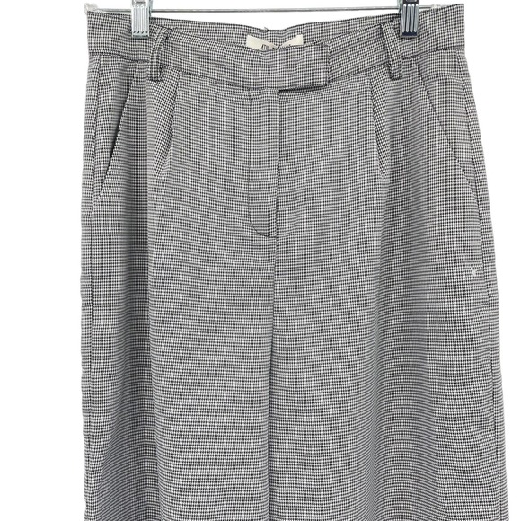 4th & Reckless Women Houndstooth Pattern Trouser Pants - Picture 3 of 9